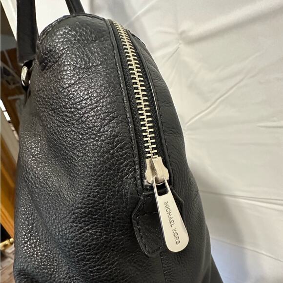 Michael Kors Large Weekender Tote Bag Black Pebbled Leather - Picture 3 of 13